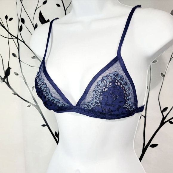 Victoria's Secret Other - Victoria's Secret Blue Lace Bralette XS